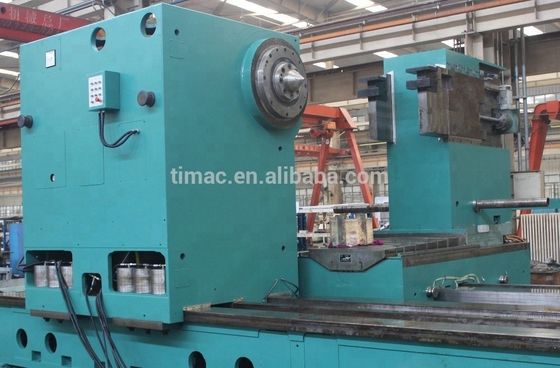 Máquina de torno CNC horizontal de grande cilindrada de 80 toneladas para rolos de grande diâmetro