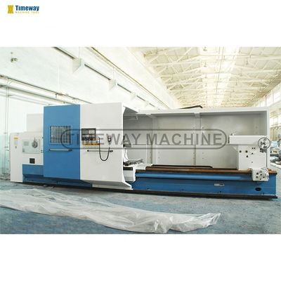 Capacidade de carga de 6000 kg Yantai Flat Bed Metal CNC Lathe com sistema de controlo horizontal