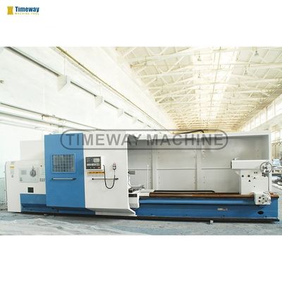 Capacidade de carga de 6000 kg Yantai Flat Bed Metal CNC Lathe com sistema de controlo horizontal