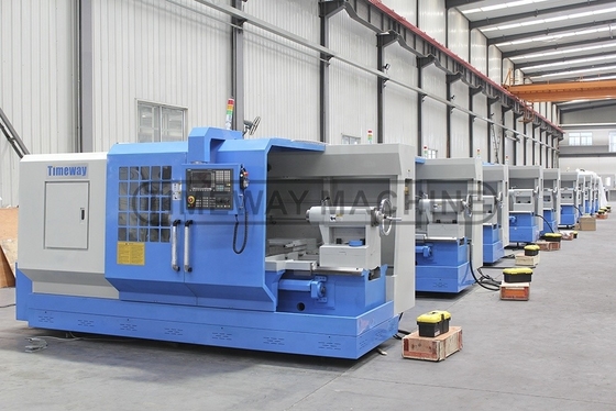 0.008mm Reposicionamento de precisão Torno CNC horizontal de trabalho pesado para máquinas industriais