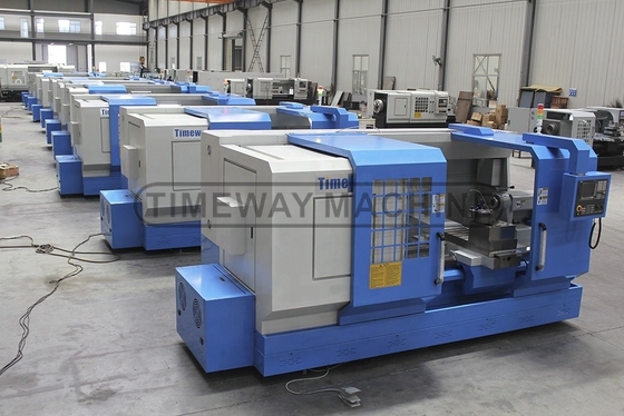 0.008mm Reposicionamento de precisão Torno CNC horizontal de trabalho pesado para máquinas industriais