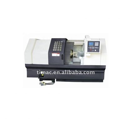 Torno CNC de função completa com 8 estações de postes de ferramentas e características avançadas Tipo de cama inclinada