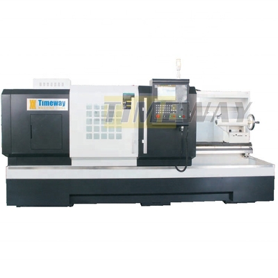 Máquina de torno CNC de perfurador de fuso de precisão de 82 mm com tipo de cama plana multifuncional