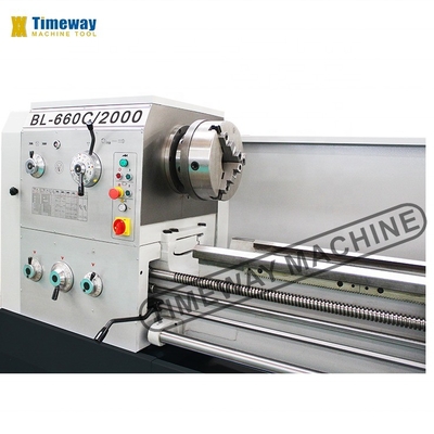 Altamente recomendado 1640 Gear Head Gap Bed Lathe com 75mm Tailstock Quill Diâmetro