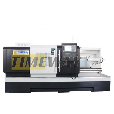 2630x1400x1550mm Torno CNC de cama plana de alta precisão com 4 estações de postes de ferramentas