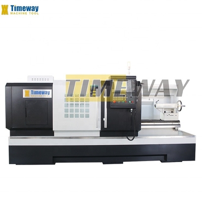 2630x1400x1550mm Torno CNC de cama plana de alta precisão com 4 estações de postes de ferramentas