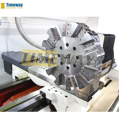 2630x1400x1550mm Torno CNC de cama plana de alta precisão com 4 estações de postes de ferramentas