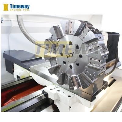 Torno de cama plana de alta produtividade com taxa de travessia rápida do eixo X/Z de 6/12m/min