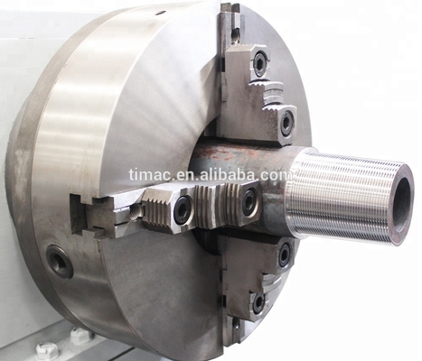16-380rpm Velocidade do eixo manual Torno de rosqueamento de tubos horizontais para campo de petróleo 130-270mm