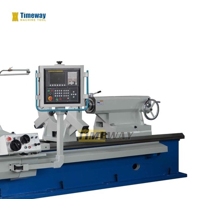 755 mm Largura do leito Tipo de rosca Fuso nariz CNC Torno de país de óleo para rosca de tubos