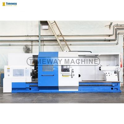 V4 Post ferramenta CNC Torno horizontal de trabalho pesado 13500KG para usinagem de alta precisão