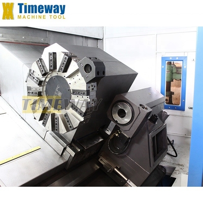 Fabricação de máquinas de torno CNC de cama inclinada de metal CK-80 para diâmetro de torneamento padrão 460 mm