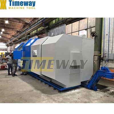 Máquina de torno horizontal CNC de grande porte ideal para trabalhos pesados e de precisão