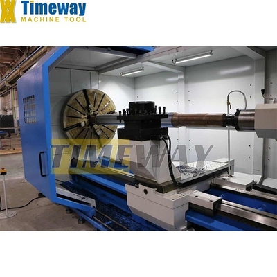 Máquina de torno horizontal CNC de grande porte ideal para trabalhos pesados e de precisão