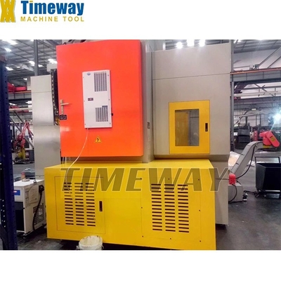 Máquina de torneamento vertical CNC de alta velocidade de mandíbula única com mesa redonda