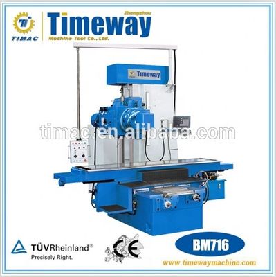 Máquina de fresagem de tipo de cama de espinha fina ISO50 BM716 para fresagem vertical versátil