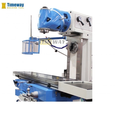 Máquina de fresagem de tipo de joelho universal 2220x1660x2020 Modelo e Turret com cabeça giratória