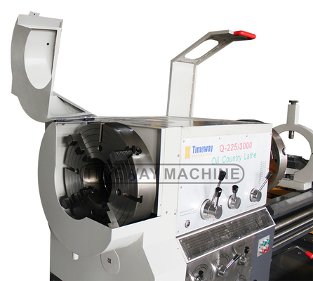 Torno de rosca de tubos de mineração de energia Q-200 550 mm Largura do leito para processo de rosca suave