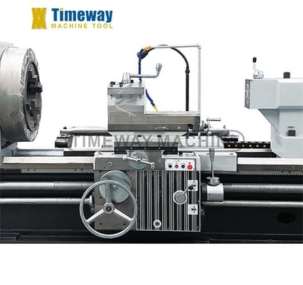Torno de enrolamento de tubos elétricos de carga média de 4 mandíbulas Q-330 para cama de metal largura 755 mm