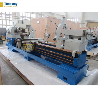 Torno horizontal de trabalho pesado métrico 120 espinha cónica 660mm Max. Balanço sobre deslizamento cruzado