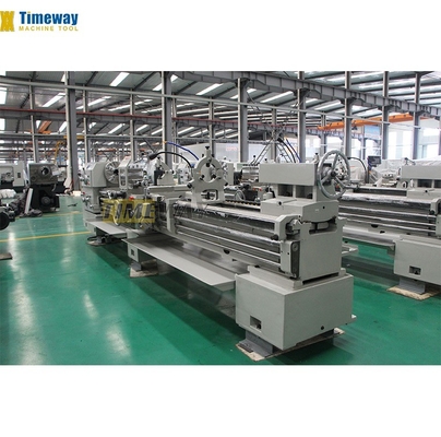 Torno horizontal de trabalho pesado métrico 120 espinha cónica 660mm Max. Balanço sobre deslizamento cruzado