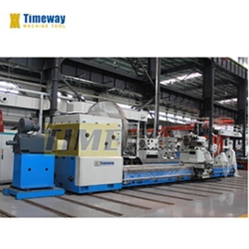 Máquina de torneamento horizontal de metais de alta produtividade com grande capacidade de peça