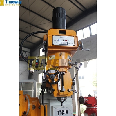 Tamanho da tabela 254x1270 Máquina de fresagem de torre TM400 de alta precisão H/V para metalurgia