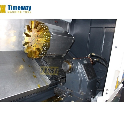 Capacidade de usinagem de trabalho médio Máquina de torno CNC com um único fuso