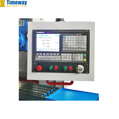 11kw Potência do motor principal Siemens Sistema de controlo CNC BMK715 Máquina de fresagem CNC tipo cama