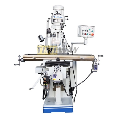 Máquina de moagem de torreta universal com capacidade de usinagem leve 1280 kg de peso