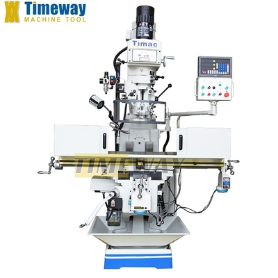 Máquina de fresagem de torre vertical universal de velocidade variável com potência do motor principal de 3,7 kW