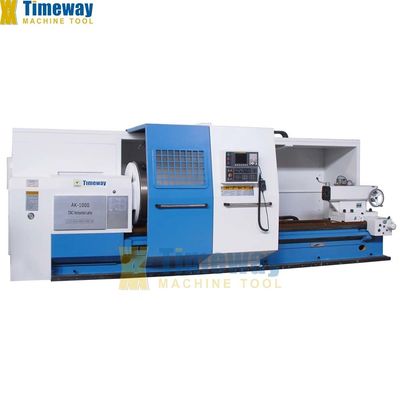 Máquina de torno horizontal de alta precisão CNC AK1000 com 420 mm de viagem no eixo X