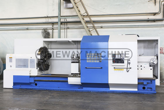 Máquina de torno horizontal de trabalho pesado CNC para usinagem de metais AK-1600C com 4 estações de postes de ferramentas