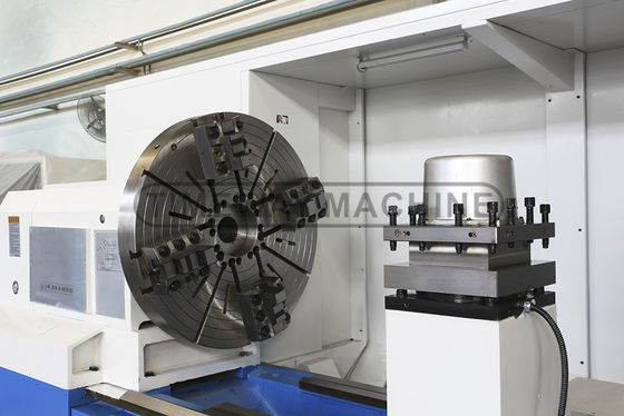 Máquina de torno horizontal de trabalho pesado CNC para usinagem de metais AK-1600C com 4 estações de postes de ferramentas