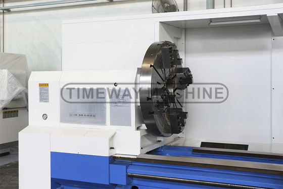 Máquina de torno horizontal de trabalho pesado CNC para usinagem de metais AK-1600C com 4 estações de postes de ferramentas