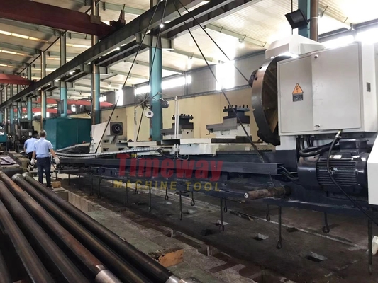 Metric 140 Torno manual com buraco cônico para peças de aço de até 12000 mm por Timeway