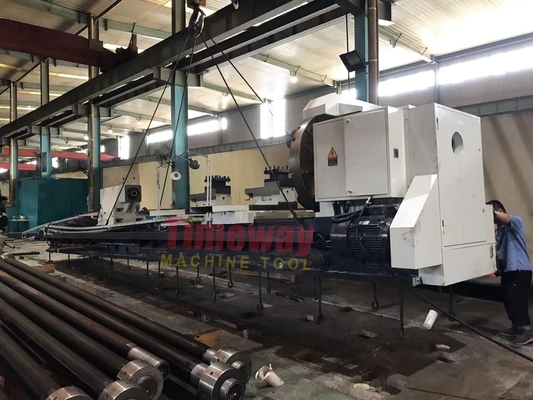 Metric 140 Torno manual com buraco cônico para peças de aço de até 12000 mm por Timeway
