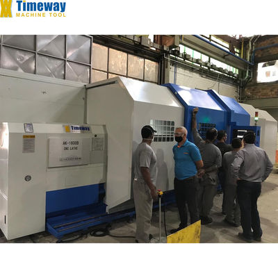 Processamento de metais Simplificado Máquina de torno horizontal de cama plana CNC AK-1600B