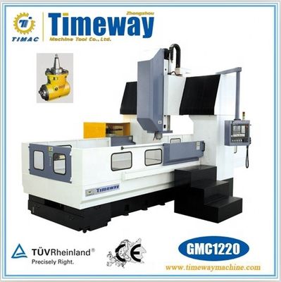 Centro de usinagem CNC de galpão vertical de coluna dupla com capacidade para 24 revistas de ferramentas