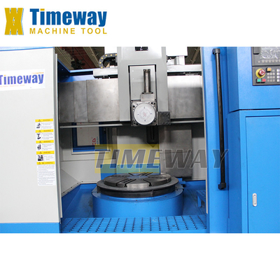 Máquina de torneamento vertical de coluna única CNC da série VLK para usinagem precisa de dois eixos
