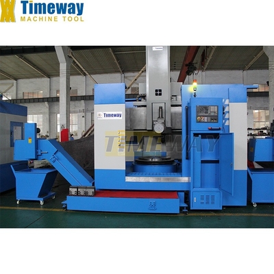 Máquina de torneamento vertical de coluna única CNC da série VLK para usinagem precisa de dois eixos