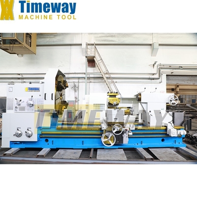 Potência do motor de fuso de 30kW Torno manual horizontal de grande peso para girar o torno