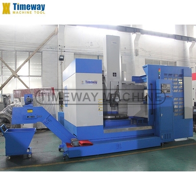 Máquina de torno vertical de coluna única de alta precisão com controlador CNC FANUC Siemens