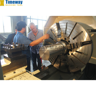 AL-1000B Máquina de torno horizontal de trabalho pesado Torno CNC normal com furo de fuso de 130 mm