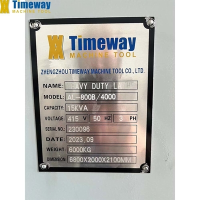 Máquina de torno horizontal de alta precisão AL-800B para processamento de metais