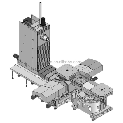 Centro de máquinas CNC horizontal com centro de usinagem de mesa de câmbio 7.5/11kw