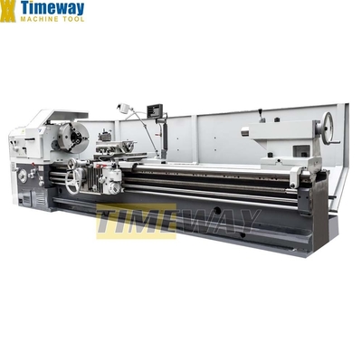 AL-1000 Máquina de torno horizontal de trabalho pesado para metal com perfuração óptima do fuso 100 mm