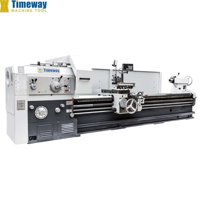 AL-1000 Máquina de torno horizontal de trabalho pesado para metal com perfuração óptima do fuso 100 mm