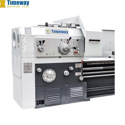 AL-1000 Máquina de torno horizontal de trabalho pesado para metal com perfuração óptima do fuso 100 mm