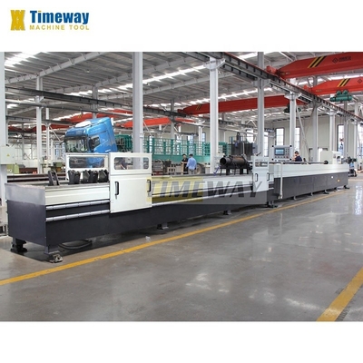 Máquina de afinar horizontal de 500 mm de altura do centro do fuso com buraco profundo para processamento de cilindros